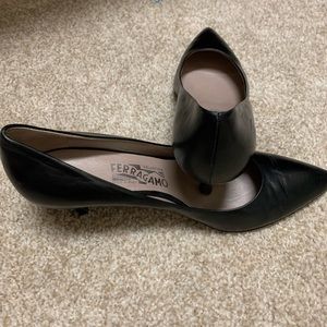 Black original Ferragamo heels
